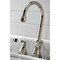 Kingston Brass KS2986DFL NuFrench Widespread Bathroom Faucet W/ Brass Pop-Up, Nickel KS2986DFL - alternate 6